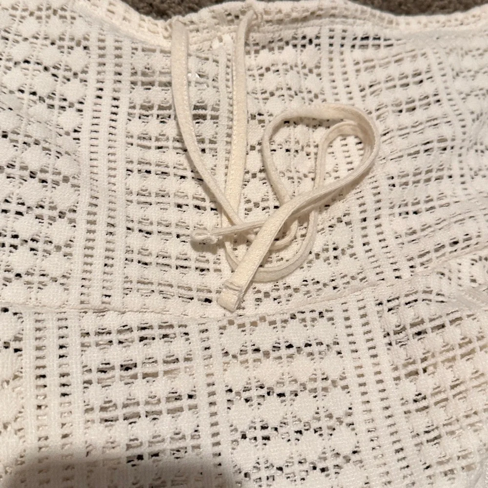 Wild Fable Crochet Cream coverup skirt - Picture 2 of 3